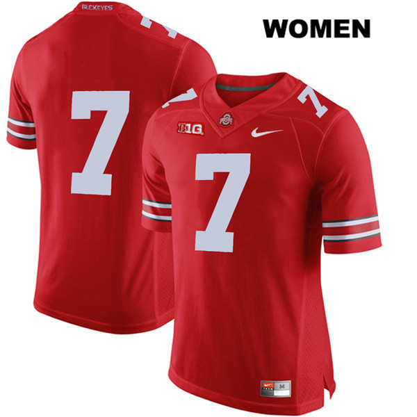 Ohio State Buckeyes Women's Dwayne Haskins #7 Red Authentic Nike No Name College NCAA Stitched Football Jersey OT19L15GH